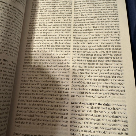 Holy Bible: The Comfort Edition (King James Version) With Nice Blue Case - Picture 7 of 12